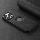 For iPhone 15 Pro Suteni G1 Cross Texture MagSafe Phone Case(Black) - 3