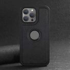 For iPhone 14 Pro Max Suteni G1 Cross Texture MagSafe Phone Case(Black) - 2