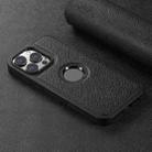 For iPhone 14 Pro Max Suteni G1 Cross Texture MagSafe Phone Case(Black) - 3