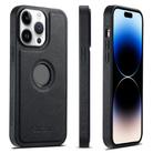 For iPhone 14 Pro Suteni G1 Cross Texture MagSafe Phone Case(Black) - 1