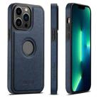 For iPhone 13 Pro Max Suteni G1 Cross Texture MagSafe Phone Case(Blue) - 1