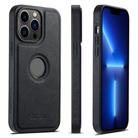 For iPhone 13 Pro Suteni G1 Cross Texture MagSafe Phone Case(Black) - 1