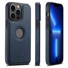 For iPhone 13 Pro Suteni G1 Cross Texture MagSafe Phone Case(Blue) - 1