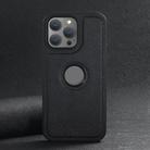 For iPhone 12 Suteni G1 Cross Texture MagSafe Phone Case(Black) - 2