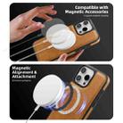 For iPhone 11 Shield Multi-functional MagSafe Card Bag Phone Case(Brown) - 3
