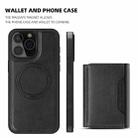 For iPhone 11 Pro Max Shield Multi-functional MagSafe Card Bag Phone Case(Black) - 2