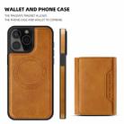 For iPhone 11 Pro Max Shield Multi-functional MagSafe Card Bag Phone Case(Brown) - 2