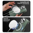 For iPhone 11 Pro Max Shield Multi-functional MagSafe Card Bag Phone Case(Green) - 3