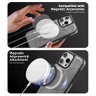 For iPhone 14 Shield Multi-functional MagSafe Card Bag Phone Case(Grey) - 3