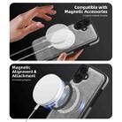 For iPhone 16 Shield Multi-functional MagSafe Card Bag Phone Case(Grey) - 3