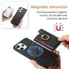For Xiaomi Civi 3 5G Retro Magsafe Cross Leather Ring Holder Card Bag Phone Case(Black) - 3