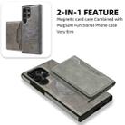 For Samsung Galaxy S23 5G Shield Multi-functional MagSafe Card Bag Phone Case(Grey) - 2