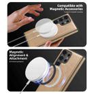 For Samsung Galaxy S23+ 5G Shield Multi-functional MagSafe Card Bag Phone Case(Desert Gold) - 3