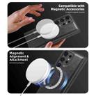 For Samsung Galaxy S23+ 5G Shield Multi-functional MagSafe Card Bag Phone Case(Black) - 3