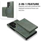 For Samsung Galaxy S24+ 5G Shield Multi-functional MagSafe Card Bag Phone Case(Green) - 2