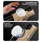 For Samsung Galaxy S25 Ultra 5G Shield Multi-functional MagSafe Card Bag Phone Case(Desert Gold) - 3