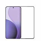 For OPPO Reno14 F PINWUYO 9H 3D Full Screen Explosion-proof Tempered Glass Film(Black) - 1