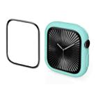 For Apple Watch Series 10 46mm ENKAY Hat-Prince 2 in 1 Candy Color TPU Watch Case with Full Coverage PMMA Soft Film(Light Blue) - 1