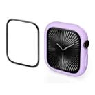 For Apple Watch Series 10 46mm ENKAY Hat-Prince 2 in 1 Candy Color TPU Watch Case with Full Coverage PMMA Soft Film(Purple) - 1