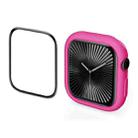 For Apple Watch Series 10 42mm ENKAY Hat-Prince 2 in 1 Candy Color TPU Watch Case with Full Coverage PMMA Soft Film(Rose) - 1