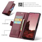 For OPPO Reno12 5G Global CaseMe 023 Butterfly Buckle Litchi Texture RFID Anti-theft Leather Phone Case(Red) - 3