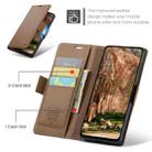 For OPPO Reno12 5G Global CaseMe 023 Butterfly Buckle Litchi Texture RFID Anti-theft Leather Phone Case(Brown) - 3
