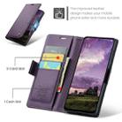 For OPPO Reno12 5G Global CaseMe 023 Butterfly Buckle Litchi Texture RFID Anti-theft Leather Phone Case(Purple) - 3