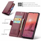 For OPPO Reno12 Pro 5G Global CaseMe 023 Butterfly Buckle Litchi Texture RFID Anti-theft Leather Phone Case(Red) - 3