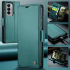 For OPPO Reno12 Pro 5G Global CaseMe 023 Butterfly Buckle Litchi Texture RFID Anti-theft Leather Phone Case(Green) - 2