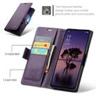 For OPPO Reno12 Pro 5G Global CaseMe 023 Butterfly Buckle Litchi Texture RFID Anti-theft Leather Phone Case(Purple) - 3