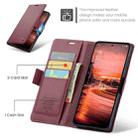 For OPPO Reno12 F /12 FS 5G CaseMe 023 Butterfly Buckle Litchi Texture RFID Anti-theft Leather Phone Case(Red) - 3
