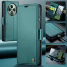 For OPPO Reno12 F /12 FS 5G CaseMe 023 Butterfly Buckle Litchi Texture RFID Anti-theft Leather Phone Case(Green) - 2