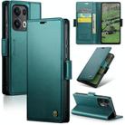 For OPPO Reno13 Pro Global CaseMe 023 Butterfly Buckle Litchi Texture RFID Anti-theft Leather Phone Case(Green) - 1