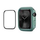 For Apple Watch Series 10 46mm ENKAY Hat-Prince 2 in 1 Solid Color PC Watch Case with Full Coverage PMMA Soft Film(Green) - 1