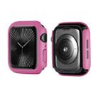 For Apple Watch Series 10 46mm ENKAY Hat-Prince 2 in 1 Solid Color PC Watch Case with Full Coverage PMMA Soft Film(Rose) - 2