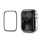 For Apple Watch Series 10 46mm ENKAY Hat-Prince 2 in 1 Solid Color PC Watch Case with Full Coverage PMMA Soft Film(Transparent) - 1