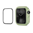 For Apple Watch Series 10 42mm ENKAY Hat-Prince 2 in 1 Solid Color PC Watch Case with Full Coverage PMMA Soft Film(Light Green) - 1