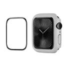 For Apple Watch Series 10 42mm ENKAY Hat-Prince 2 in 1 Solid Color PC Watch Case with Full Coverage PMMA Soft Film(Light Grey) - 1