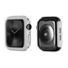 For Apple Watch Series 10 42mm ENKAY Hat-Prince 2 in 1 Solid Color PC Watch Case with Full Coverage PMMA Soft Film(Light Grey) - 2