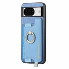 For Google Pixel 9 Pro XL Retro Magsafe Magnetic PU Back Cover Phone Case(Blue) - 2