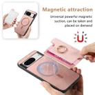 For Google Pixel 9 Pro XL Retro Magsafe Magnetic PU Back Cover Phone Case(Pink) - 3