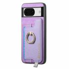 For Google Pixel 9 Pro XL Retro Magsafe Magnetic PU Back Cover Phone Case(Purple) - 2