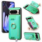 For Google Pixel 9 Pro XL Retro Magsafe Magnetic PU Back Cover Phone Case(Green) - 1