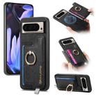 For Google Pixel 9 Pro XL Retro Magsafe Magnetic PU Back Cover Phone Case(Black) - 1