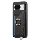 For Google Pixel 8a Retro Magsafe Magnetic PU Back Cover Phone Case(Black) - 2