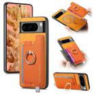 For Google Pixel 8 Pro Retro Magsafe Magnetic PU Back Cover Phone Case(Yellow) - 1