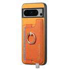 For Google Pixel 8 Pro Retro Magsafe Magnetic PU Back Cover Phone Case(Yellow) - 2