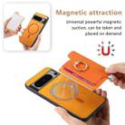 For Google Pixel 8 Pro Retro Magsafe Magnetic PU Back Cover Phone Case(Yellow) - 3