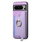 For Google Pixel 8 Pro Retro Magsafe Magnetic PU Back Cover Phone Case(Purple) - 2