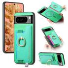 For Google Pixel 8 Pro Retro Magsafe Magnetic PU Back Cover Phone Case(Green) - 1